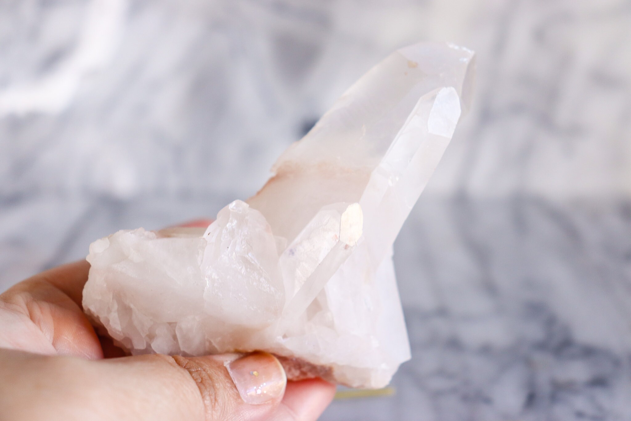 ピンククリアクォーツクラスター - Etsy 日本