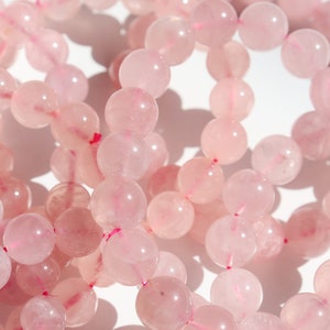 High Quality Rose Quartz Crystal Stretch Bracelet 9mm 10mm 11mm