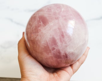 HUGE Lavender Rose Quartz Sphere 2324g