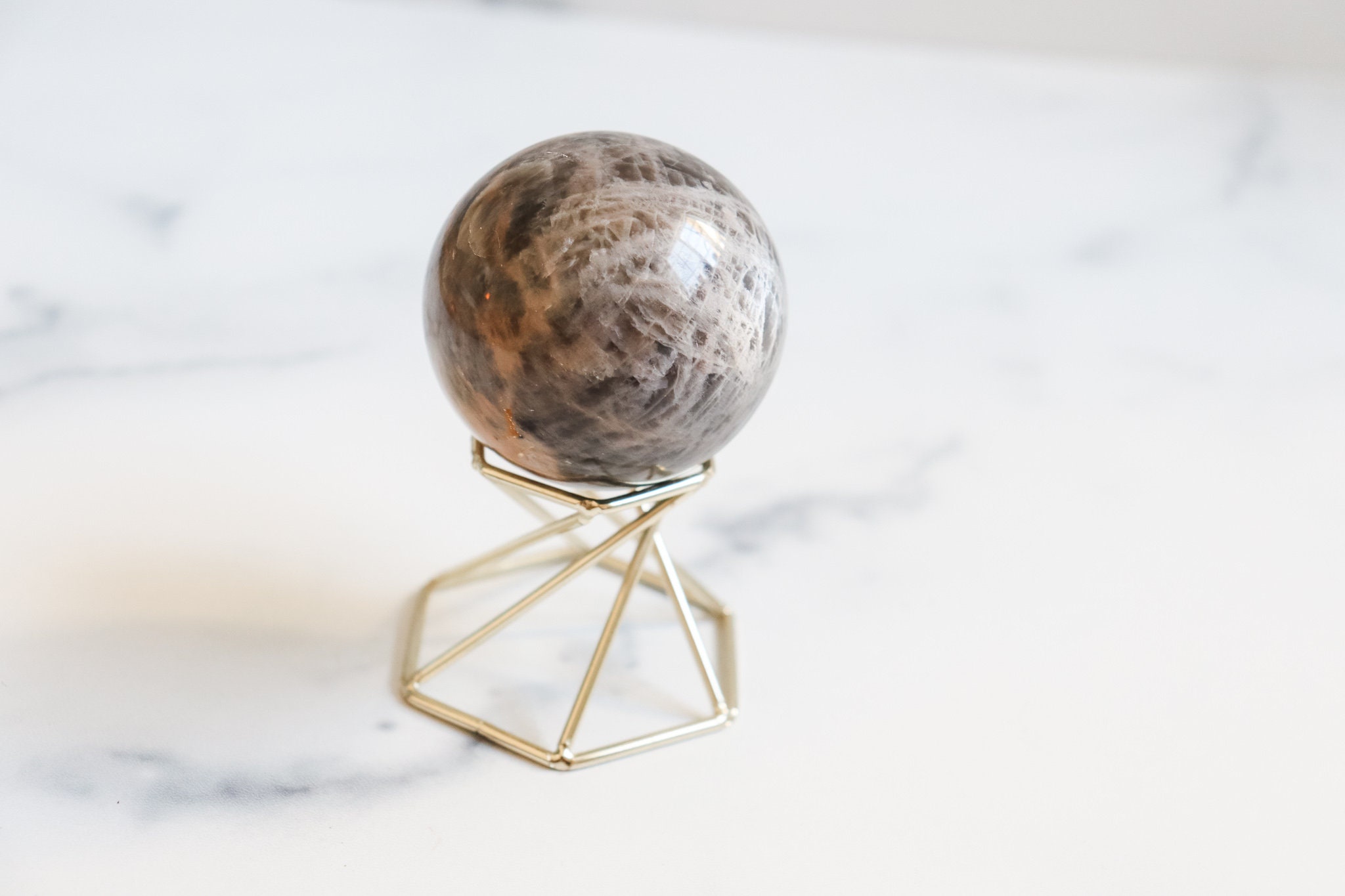 ブラックムーンストーン スフィア 57 mm - Etsy 日本