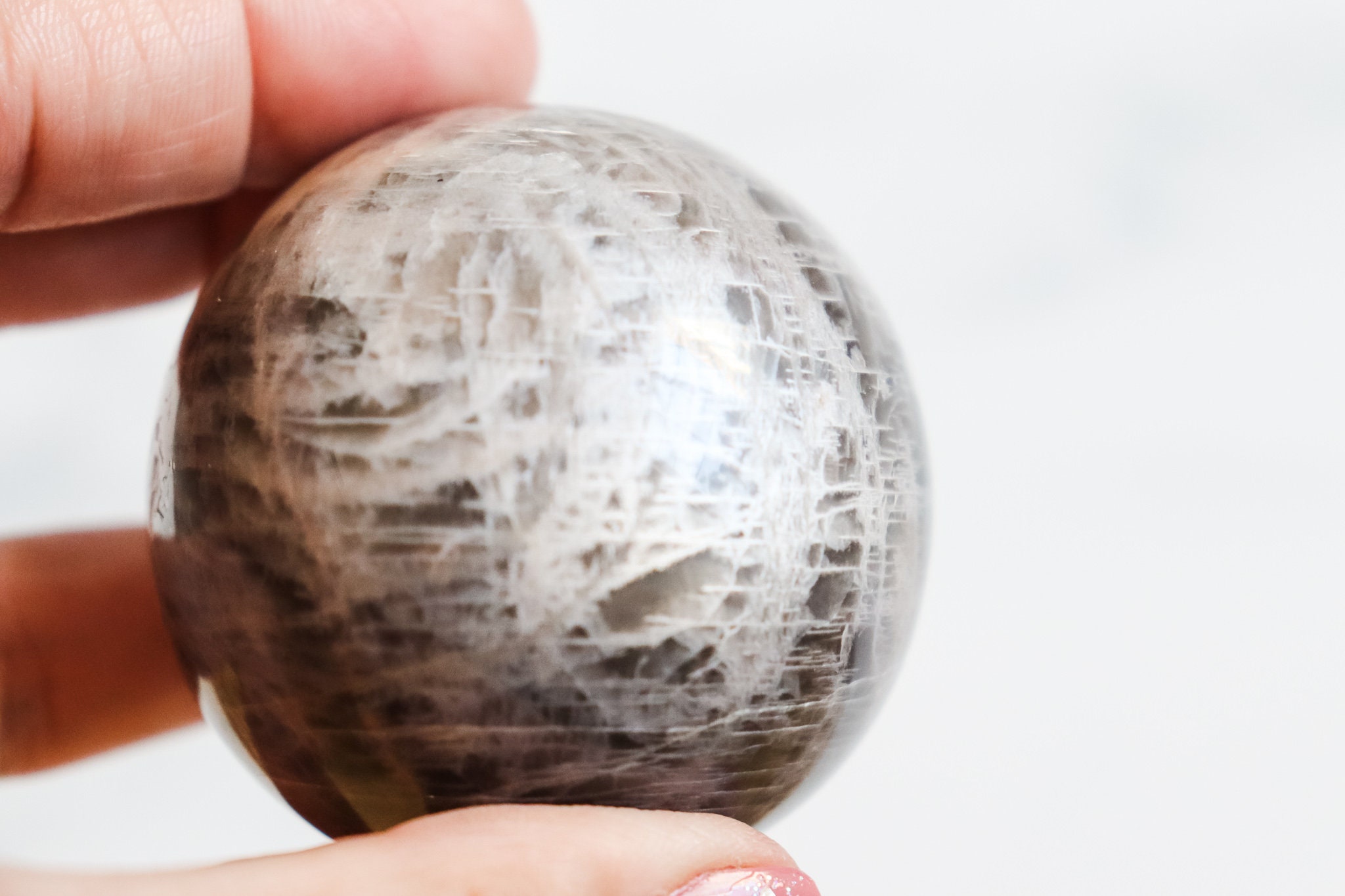 ブラックムーンストーン スフィア 57 mm - Etsy 日本