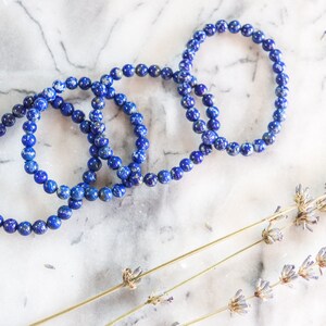 Bracciale Lapis Lazuli Crystal Stretch 6mm