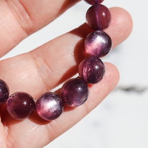 Gem Lepidolite bracelet 10mm