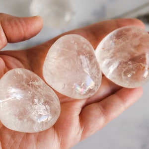 Clear Quartz Hearts