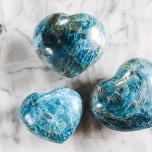 Blue Apatite Heart