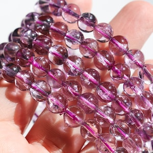 Hochwertiges klares Regenbogen Amethyst Kristall Stretch Armband 8mm