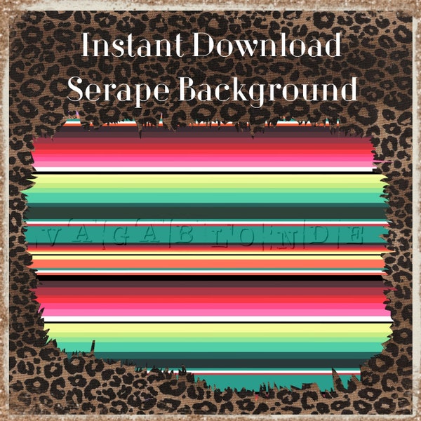 Serape Background Design | Digital Download PNG | Serape Splash Clip Art | Mexican Blanket Background |Small Commercial Use Instant Download