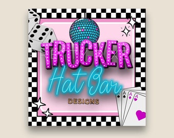Trucker Hat Bar Designs Graphic, Trucker Hat Bar Social Media Post