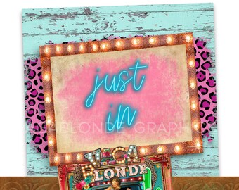 Western Boutique 'Just In' Graphic: Social Media Marketing Flyer (JPEG Digital Download)