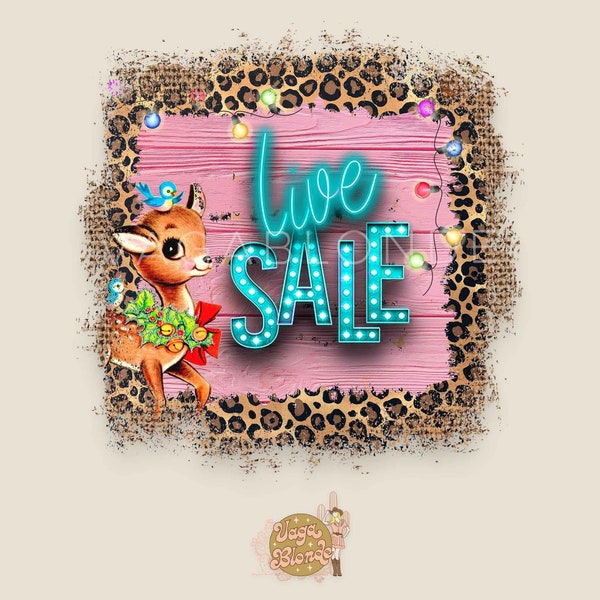 Holiday Live Sale Graphic, Live Sale Splash, Sale Clip-Art, Marketing Graphic, Sale Template, Boutique Sales, Sale Logo, Christmas Live Sale