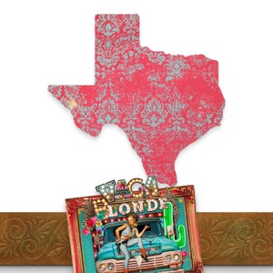 Red & Teal Texas Background, Instant Digital Download PNG, Texas State ClipArt, Red Texas Background, Commercial use, Sublimation PNG