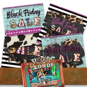 Black Friday Sales Graphics, Black Friday Downloads, Black Friday Sales Templates, Sales Logo, Boutique Black Friday Sales Marketing Advertenties Set
