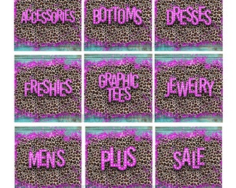 Cheetah Website + Shopify Category Banners (JPEG Downloads)