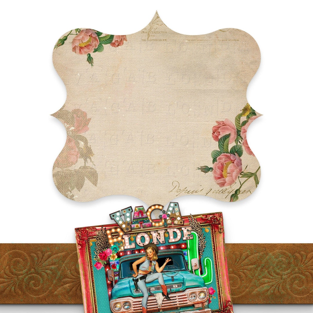 Distressed Frame Background Design Digital Download PNG Badge Splash