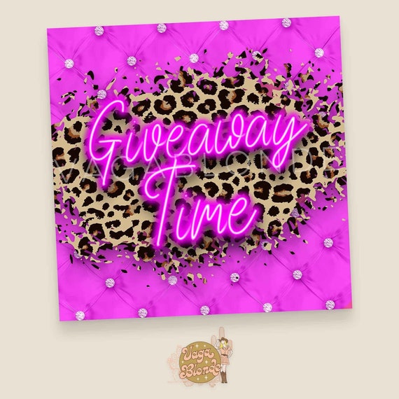 Giveaway Time Graphic: Social Media Sales Post (digital 