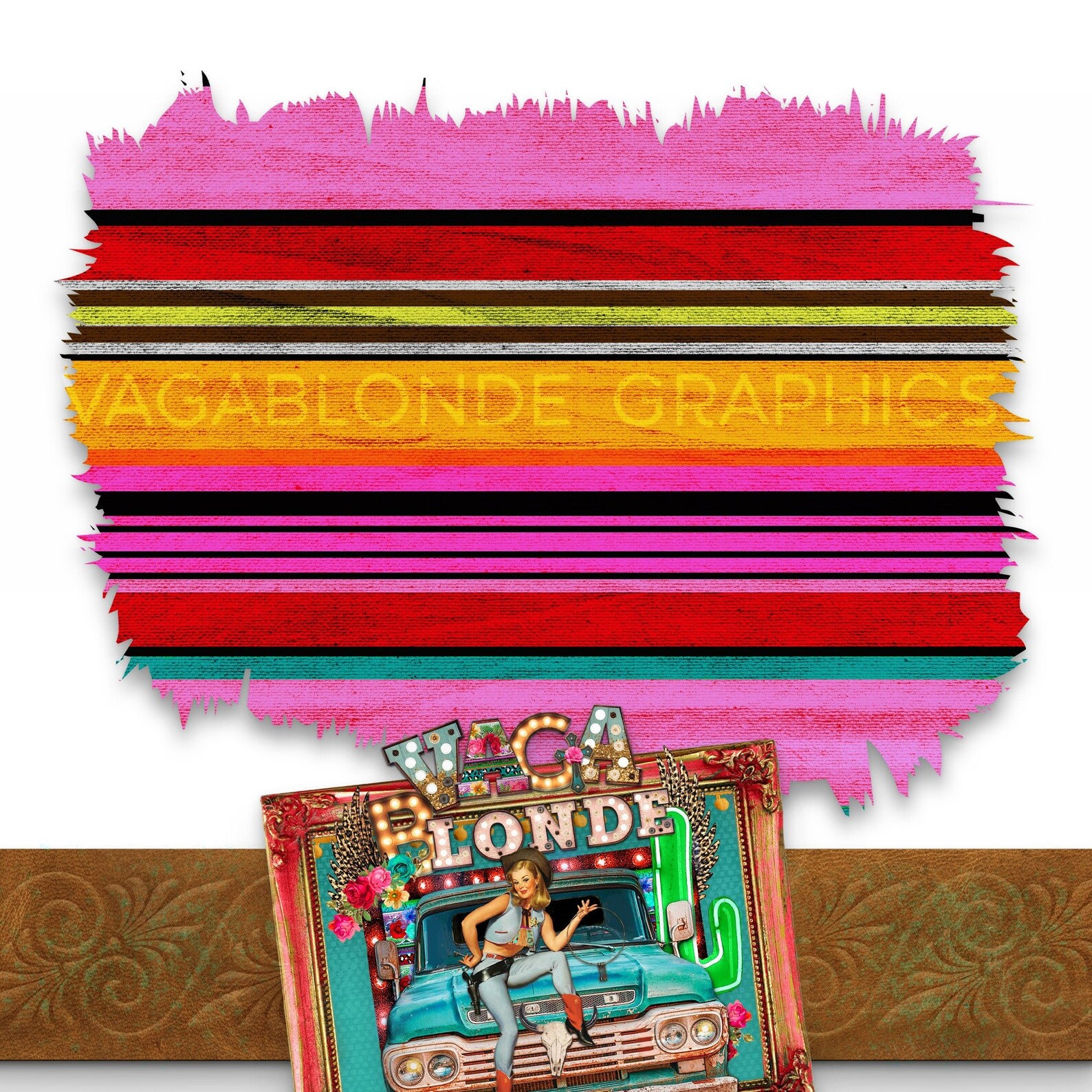 Serape Background Design Digital Download PNG Pink Serape | Etsy