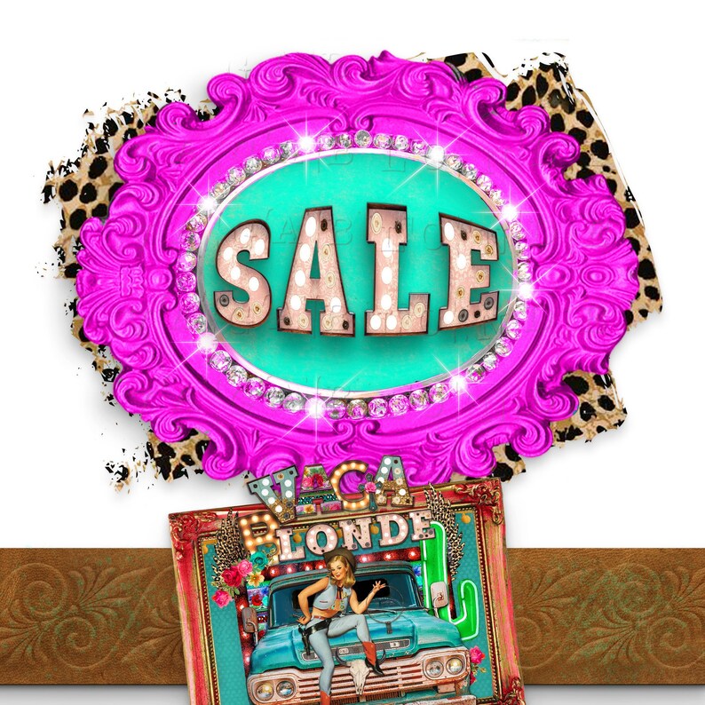 Funky Boutique SALE Splash Digital Design Download PNG Etsy