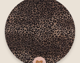 Leopard Print Circle PNG (Instant Download)