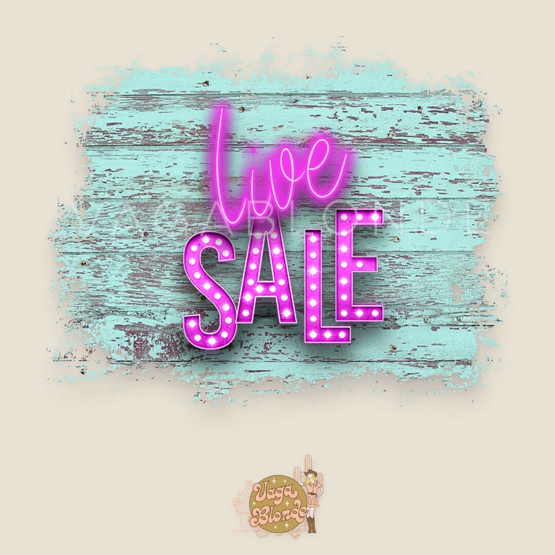 Live Sale Graphic Live Sale Splash Facebook Live Sale Etsy