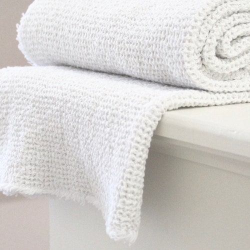 Waffle Linen Hand Towels 16 X 24 Made in USA Etsy