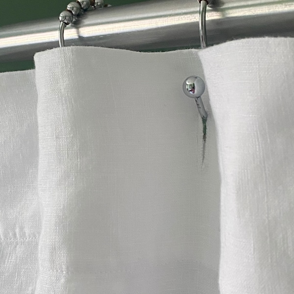 Linen Shower Curtain - Made in USA