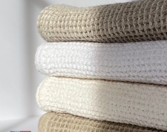 Waffle Linen Towels- Made in USA