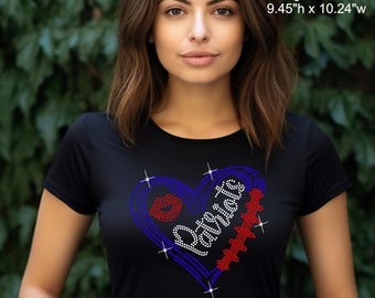 Patriots, New England, Scatter, strass-t-shirt