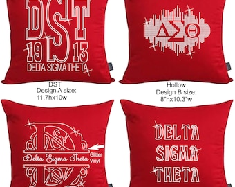 Delta, Grekisk kvinnoförening, Örngott med strass, Grekisk, Delta, Kvinnoförening, 18x18