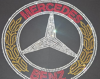 Camiseta de lujo con pedrería para coche, talla M