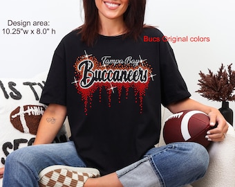 Buccaneers, Buccaneers fotboll, baseboll, ihålig, strass-t-shirt