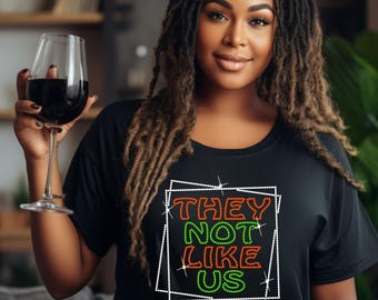 De gillar inte oss - Rattlers, HBCU, strass-t-shirt