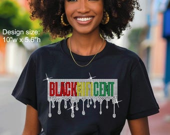 Blacknificent, Svart historia, strass-t-shirt,