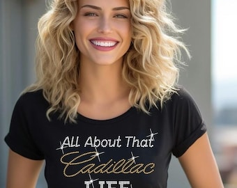 Allt om Caddy-livet, Caddy Girl, Lyx, bil, Strass-T-shirt