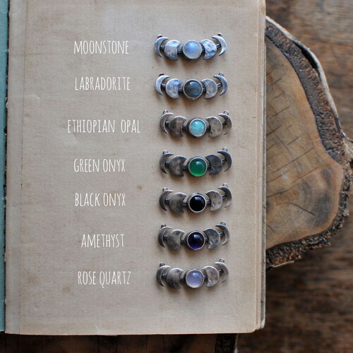 Moonstone choker, waxing moon necklace, Moon Phase Silver Necklace, Moon Choker, june Birthstone necklace, Moon Necklace, Moon Phase choker