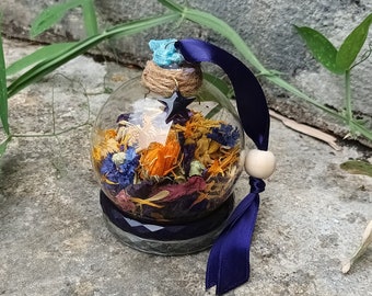 Witch ball, witchball, glass ball, magic ball, spell jar, interior decoration, unique piece, witch gift idea