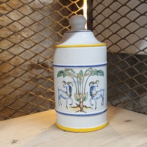 Large vintage pharmacy jar, elixir of long life, apothecary jar, antique pharmacy jar, pharmacy jar collection
