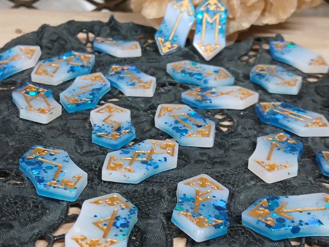 Resign Rune Viking Runes, Resin Runes, Viking Futhark Runes, Rune Casting, Unique ...