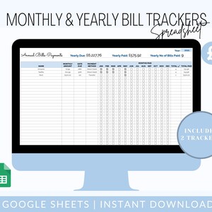 UK - Bills Expenses Tracker Spreadsheet | Monthly Annual Bill Tracker Spreadsheet | Google Sheets Bill Tracker |  Bill Checklist - GBP