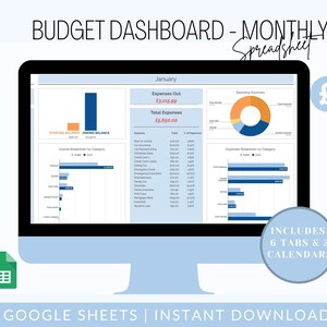 UK - Monthly Budget By Paycheck Budget & Dashboard | Paycheck Budget Spreadsheet | Google Sheets Budget Template | Paycheck Budget Planner