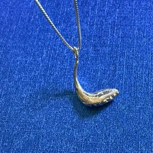 925 Sterling silver Shofar pendant with 18” sterling silver box chain necklace gift boxed