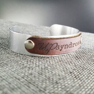 Down Syndrome Awareness cuff Upsyndrome