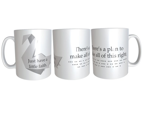 Prison Break Origami Crane Swan Have A Little Faith Michael Scofield Mug Cup Free Uk Delivery