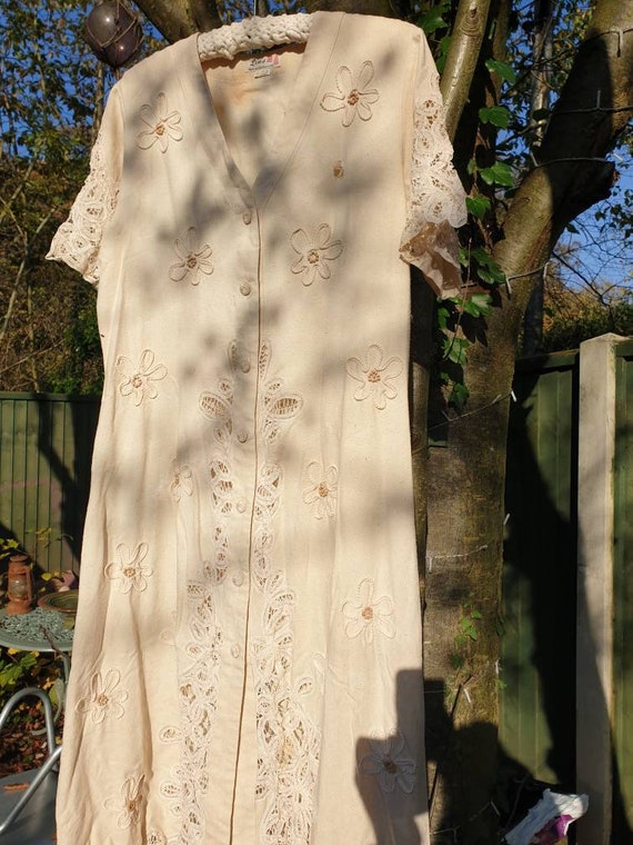 Linen vintage dress