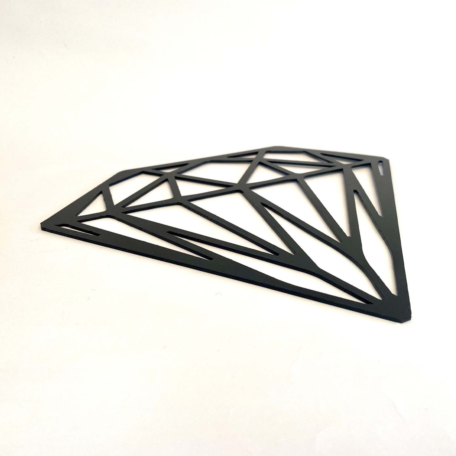 Mini Metal Wall Art Diamond Interior Decoration Home Decor Etsy