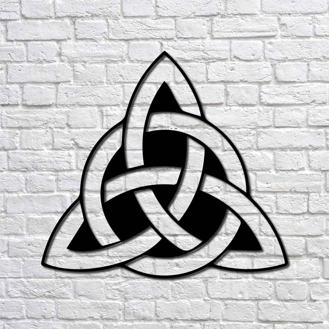 Metal Wall Art Trinity Knot Viking Symbol Triquetra Interior Etsy