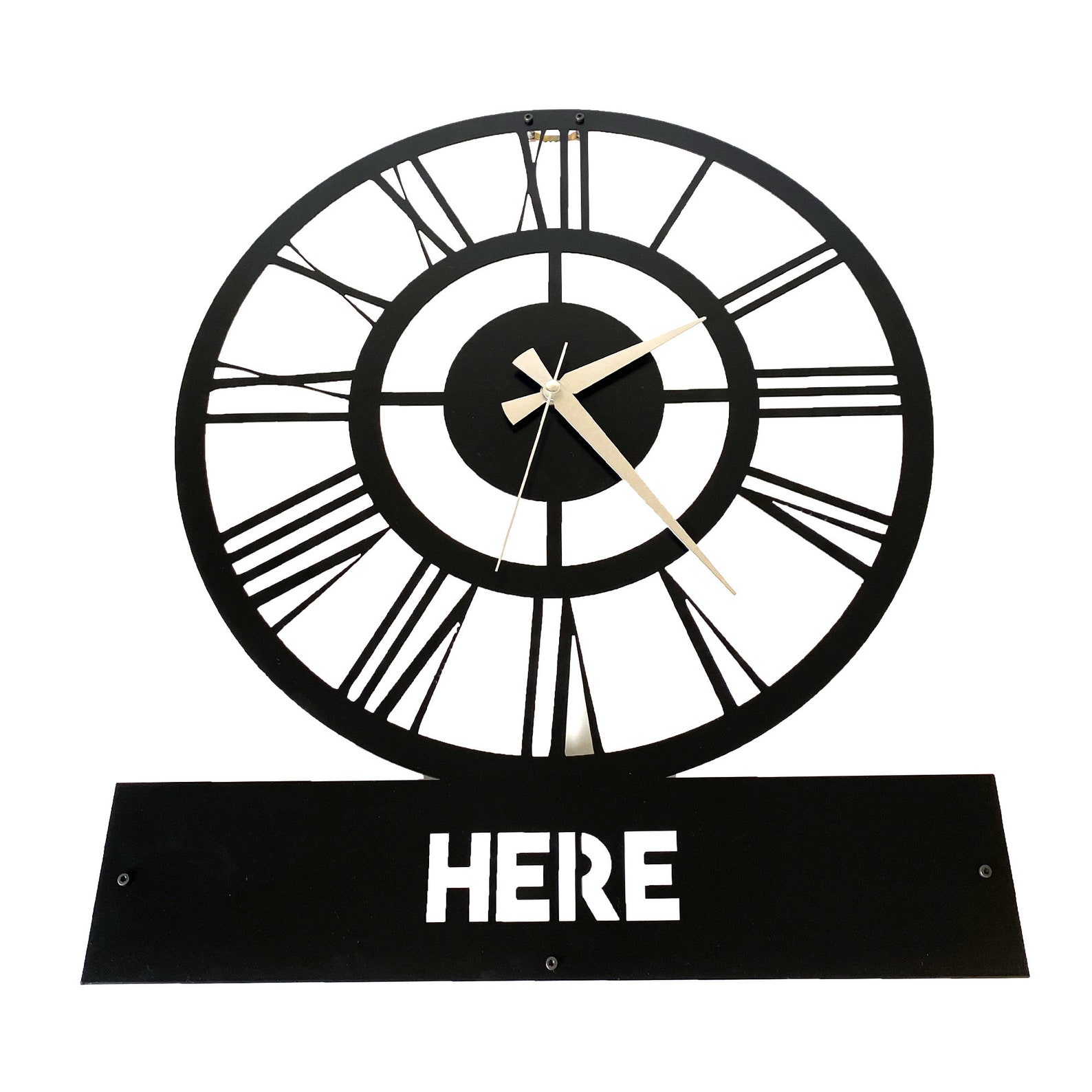Metal Wall Clock Custom City Clock Personalized World Clocks Etsy