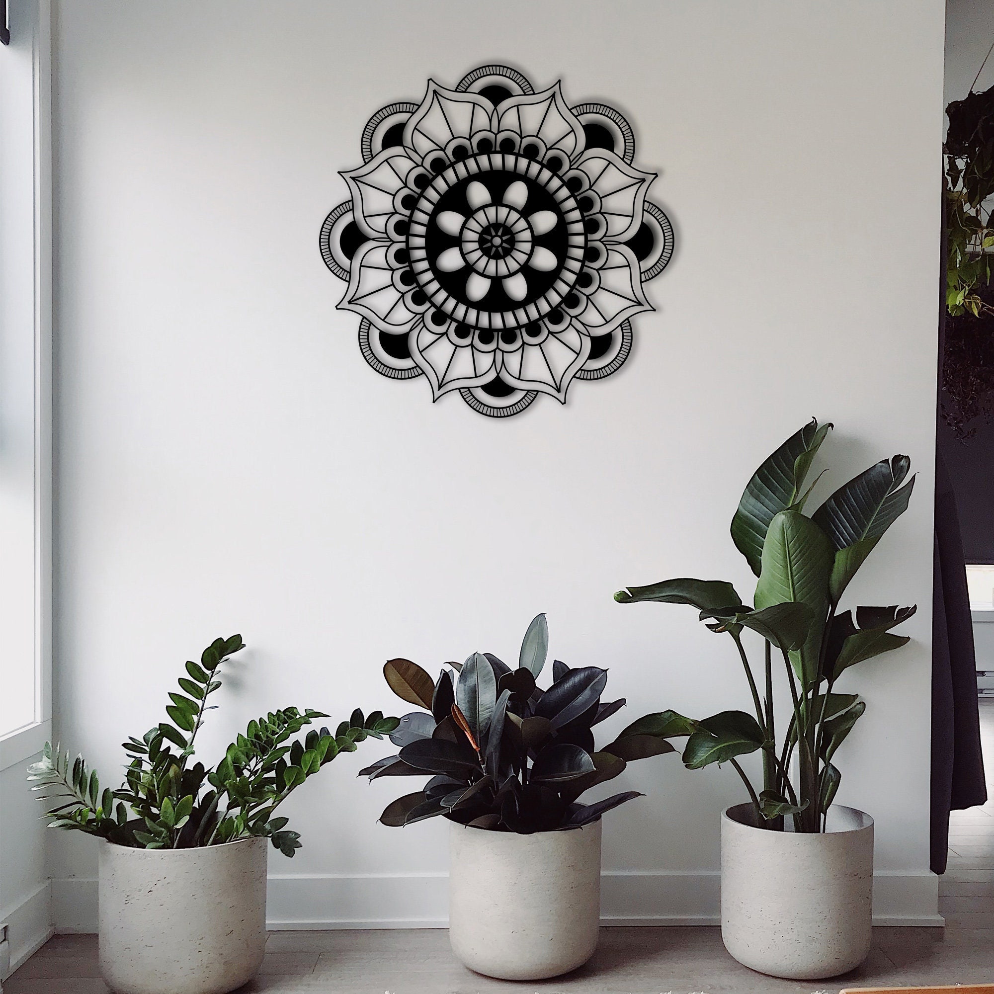 Metal Wall Art Mandala I Interior Decoration Home Decor Etsy Canada