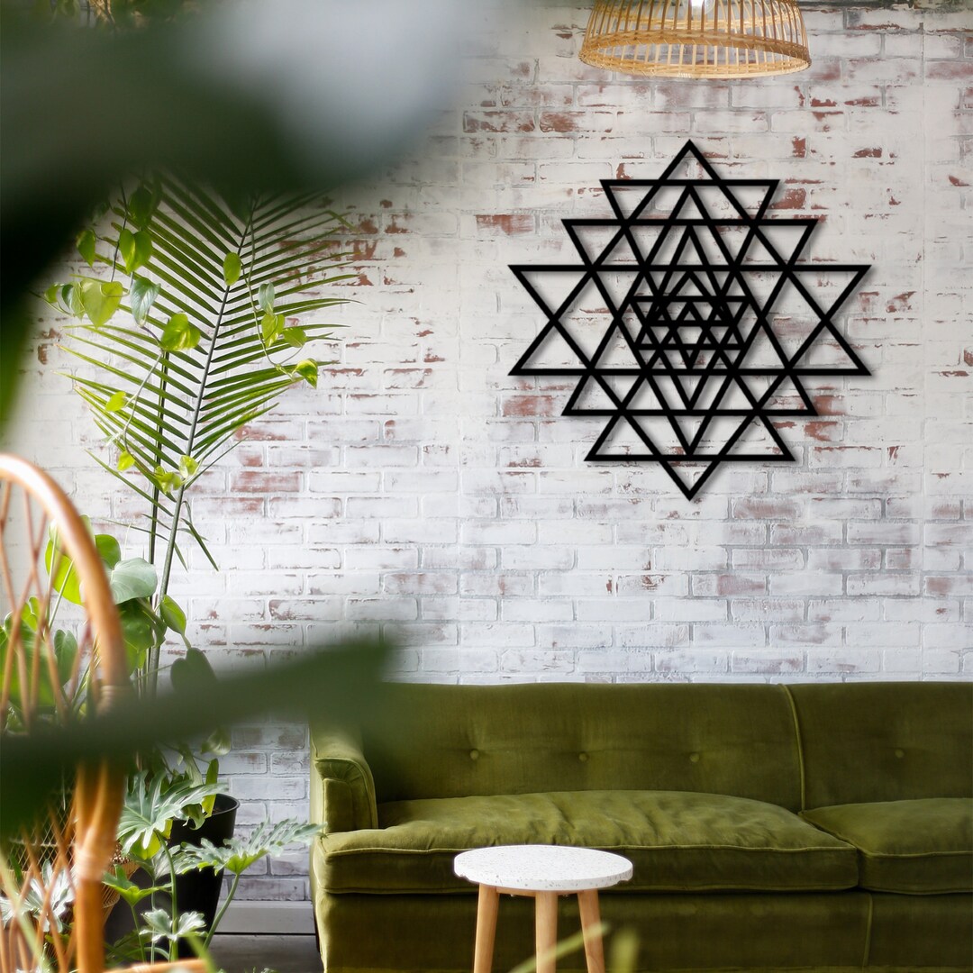 Metal Wall Art Sacred Geometry Mandala II Interior - Etsy