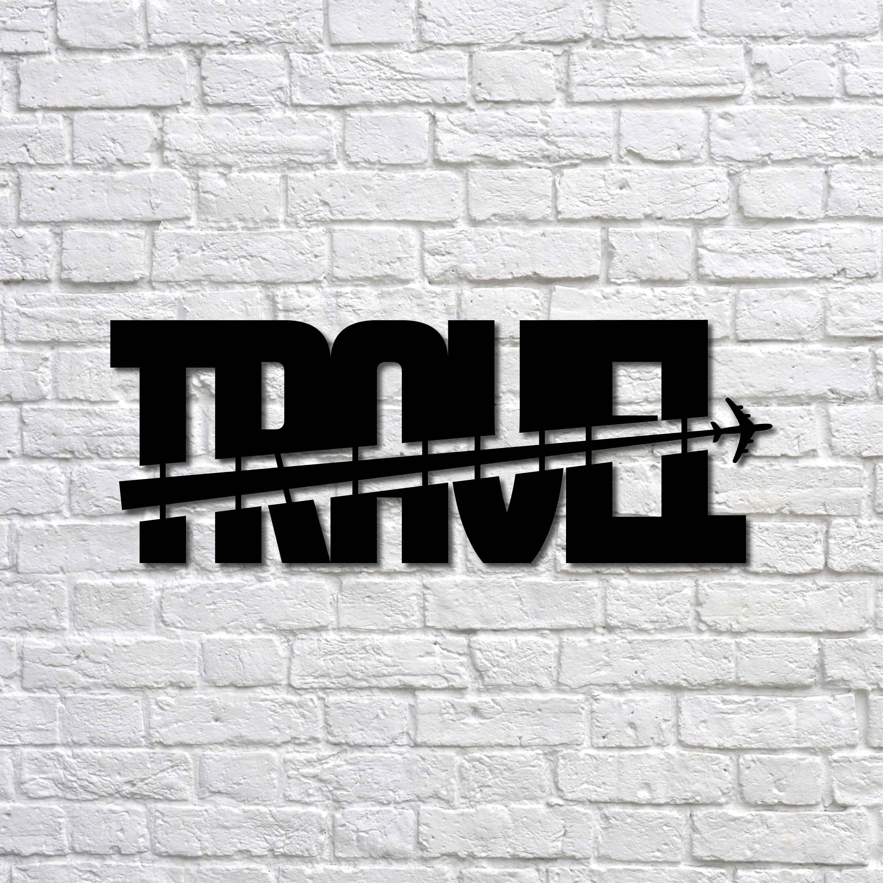 Metal Wall Art Travel Interior Decoration Home Decor Etsy