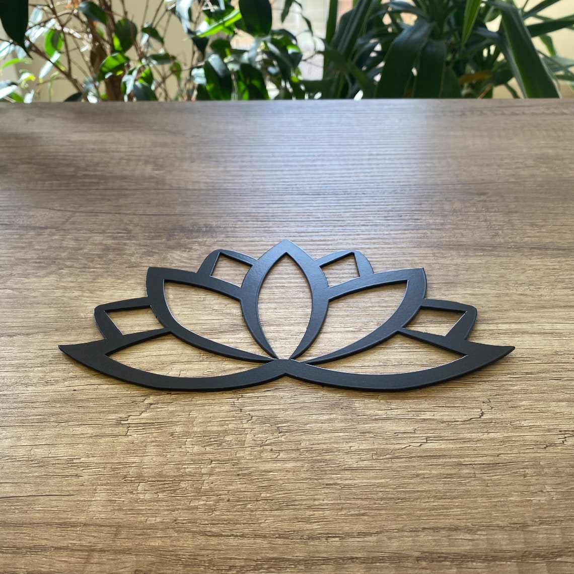 Mini Metal Wall Art Lotus Interior Decoration Home Decor Etsy